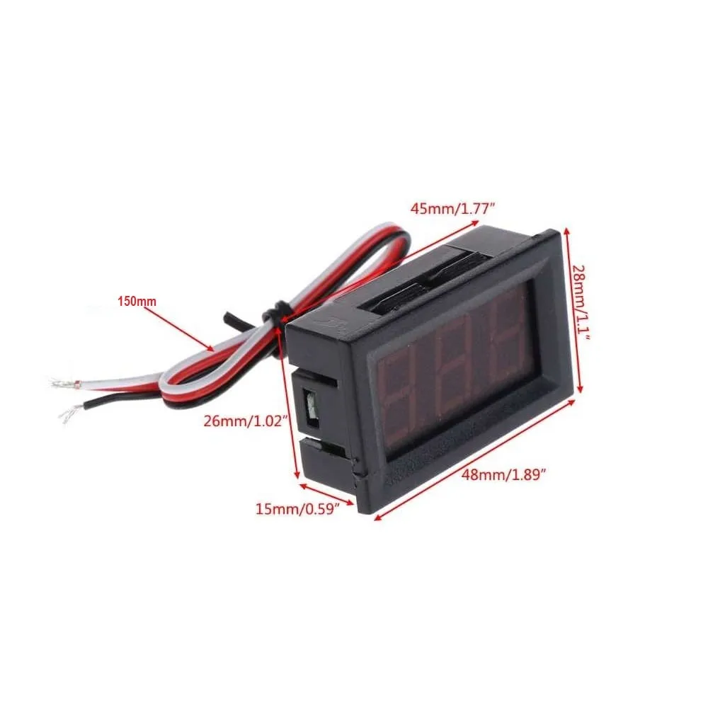 0.56inch Three-Wires DC LED Light Digital Voltmeter