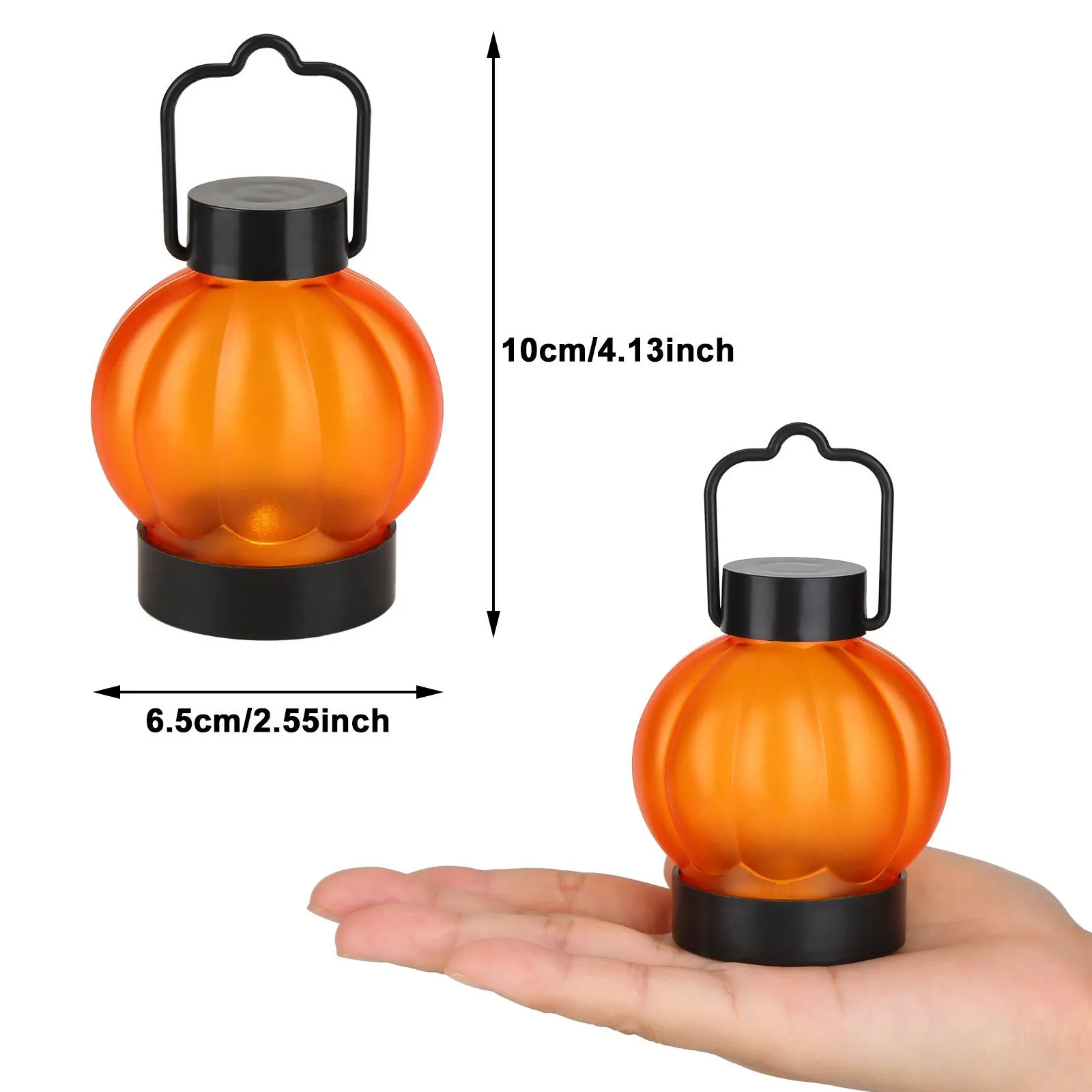 12-Pack: LED Pumpkin Tealights Smokeless Candles