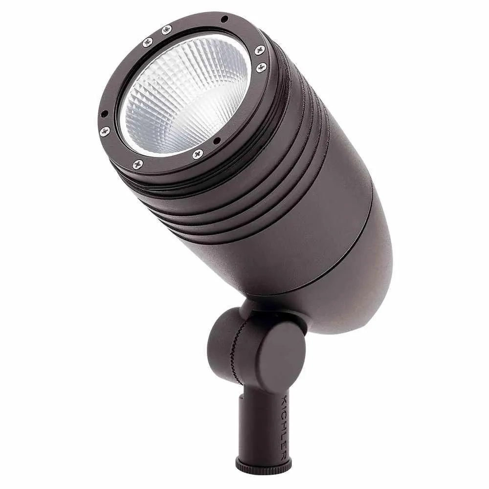 14.3W LED Landscape Spot Light Aluminum Bronze 1200 Lumens 3000K 15 Degree