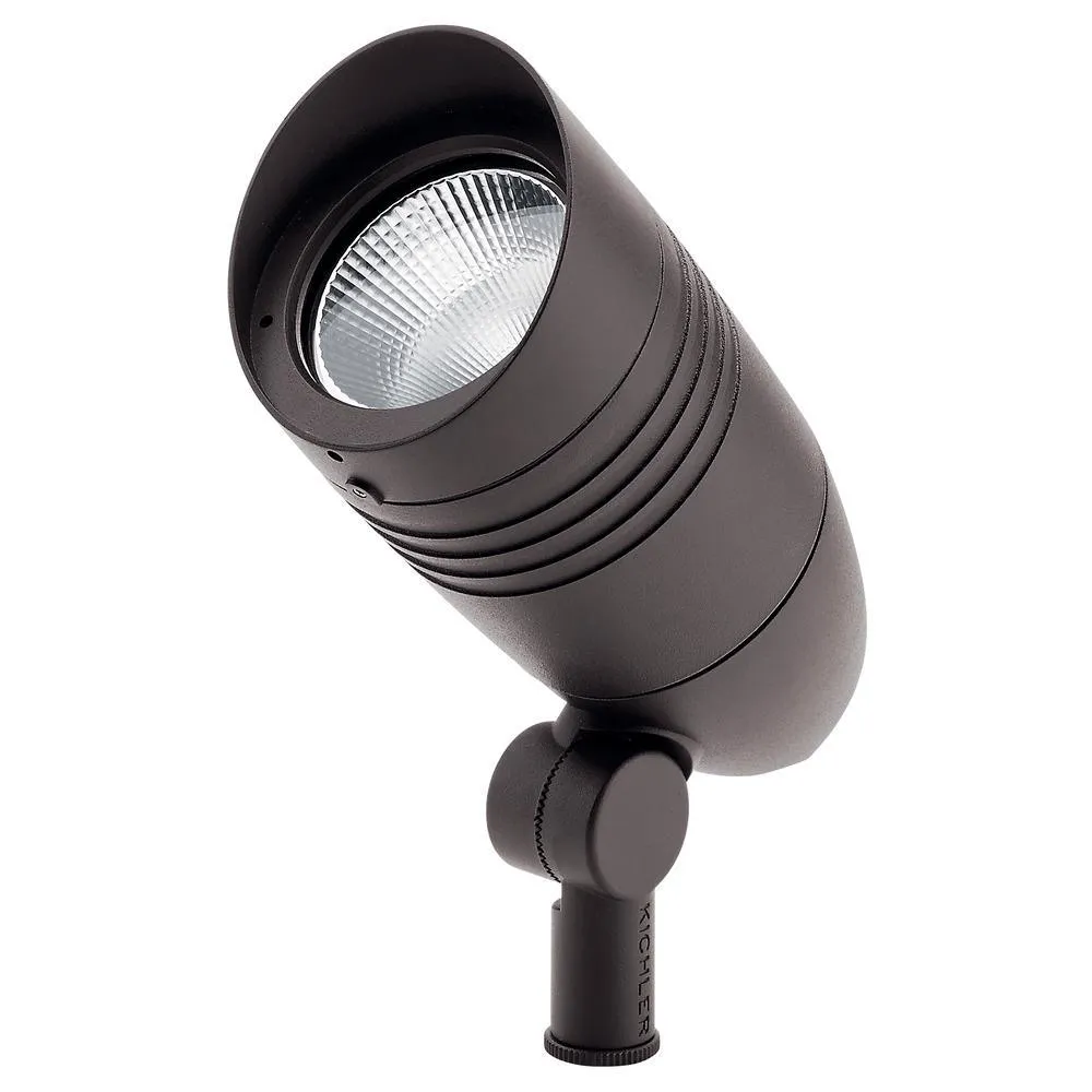 14.3W LED Landscape Spot Light Aluminum Bronze 1200 Lumens 3000K 15 Degree