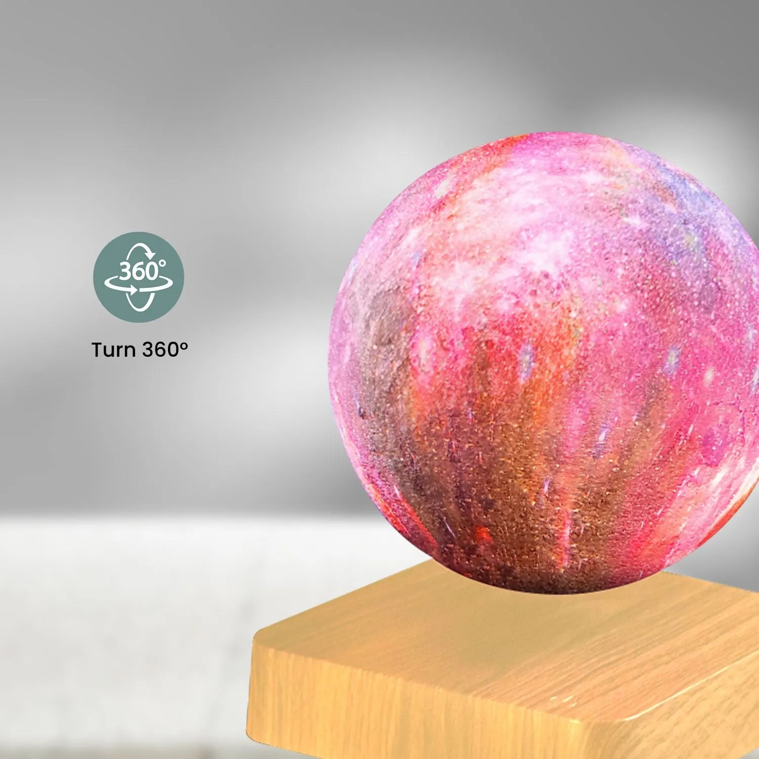 16-Color Magnetic Levitating Moon Light with Remote - GOMINIMO