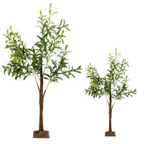 180-Pieces LED Beads Lighted Olive Tree with Warm Light with Remote 8 Lighting Modes 10 Adjustable Brightness