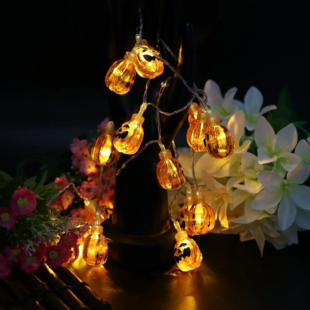 20pcs LED Lamps Halloween Ghost Pumpkin String Lights for Party Bar Decor