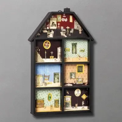 20" Haunted House Light Up Halloween Countdown Calendar - John Derian