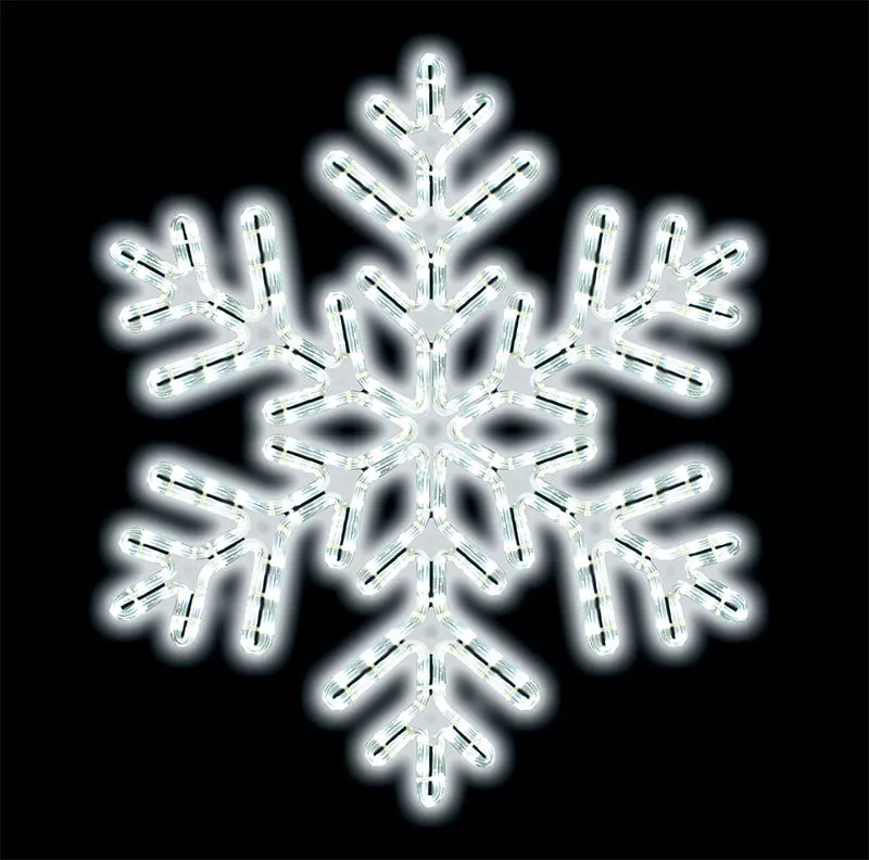 24" LED Ropelight Arctic Snowflake