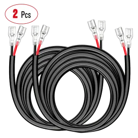 2PCS 16AWG 10FT Wire Extension Kit For LED Light Bar/Led Pods/LED Work Light