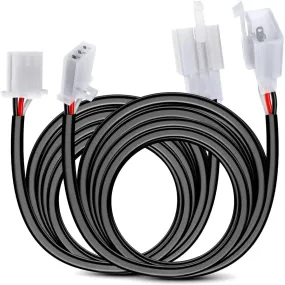 2PCS 22AWG 5FT Wire Extension Kit For LED Light Bar/Led Pods/LED Work Light