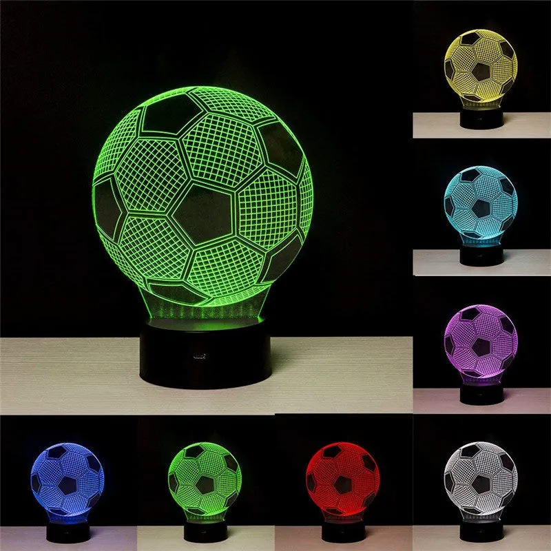 3D Visual Football Night light