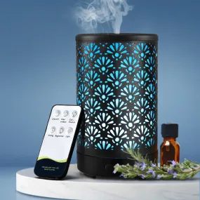 4-in-1 Black Aroma Diffuser, 100ml, LED Night Light - Devanti