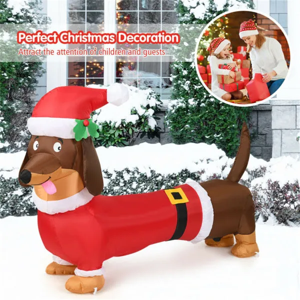 5 Feet Christmas decoration Inflatable Christmas Dog