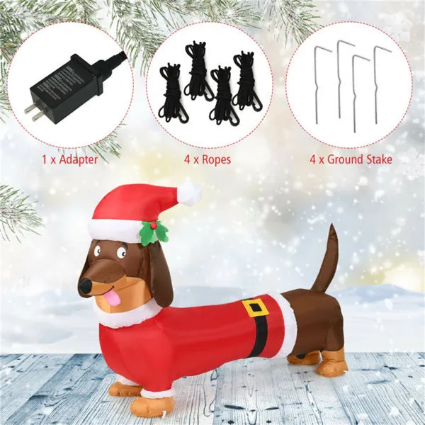 5 Feet Christmas decoration Inflatable Christmas Dog