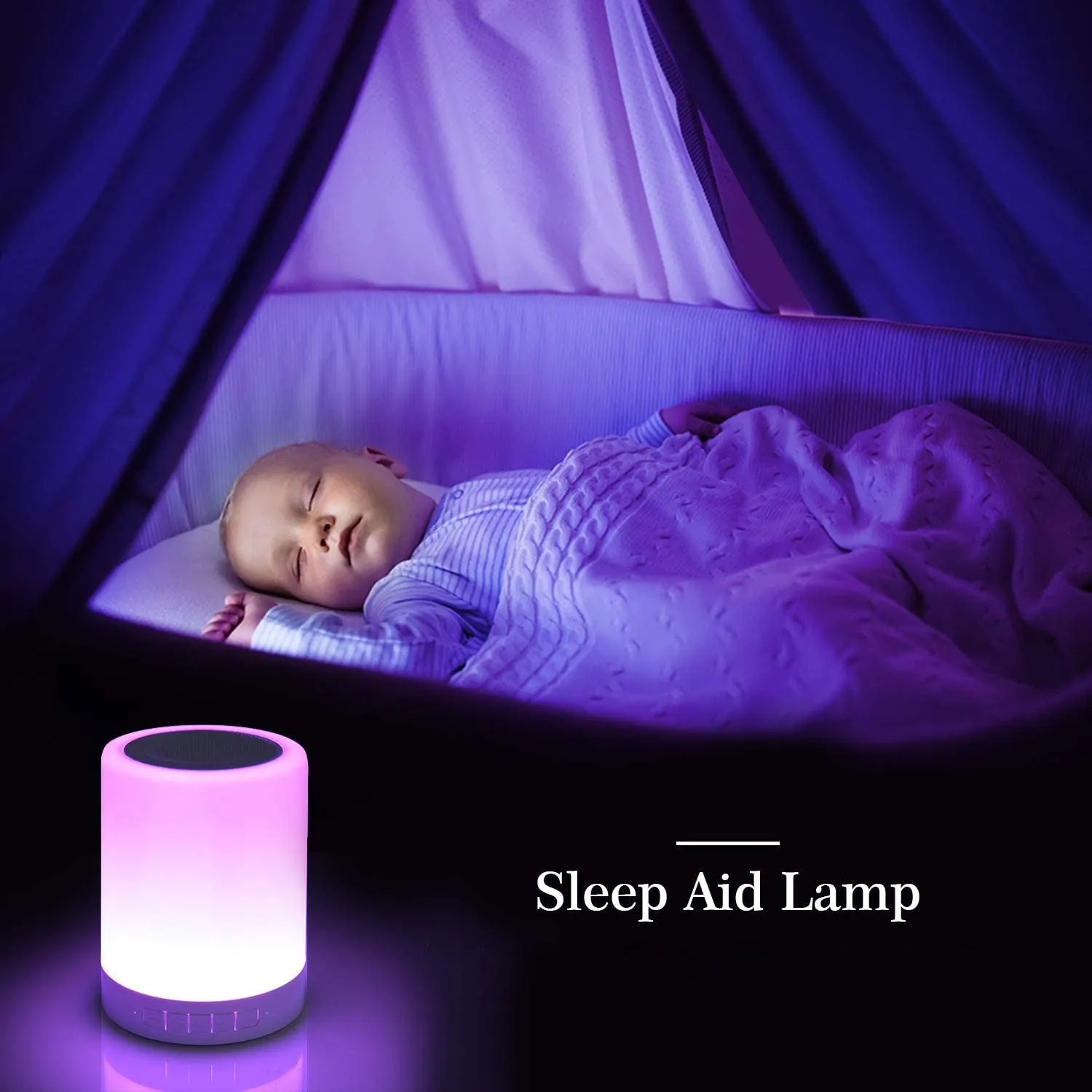 6249 Wireless Night Light LED Touch Lamp Speaker blootuth speaker