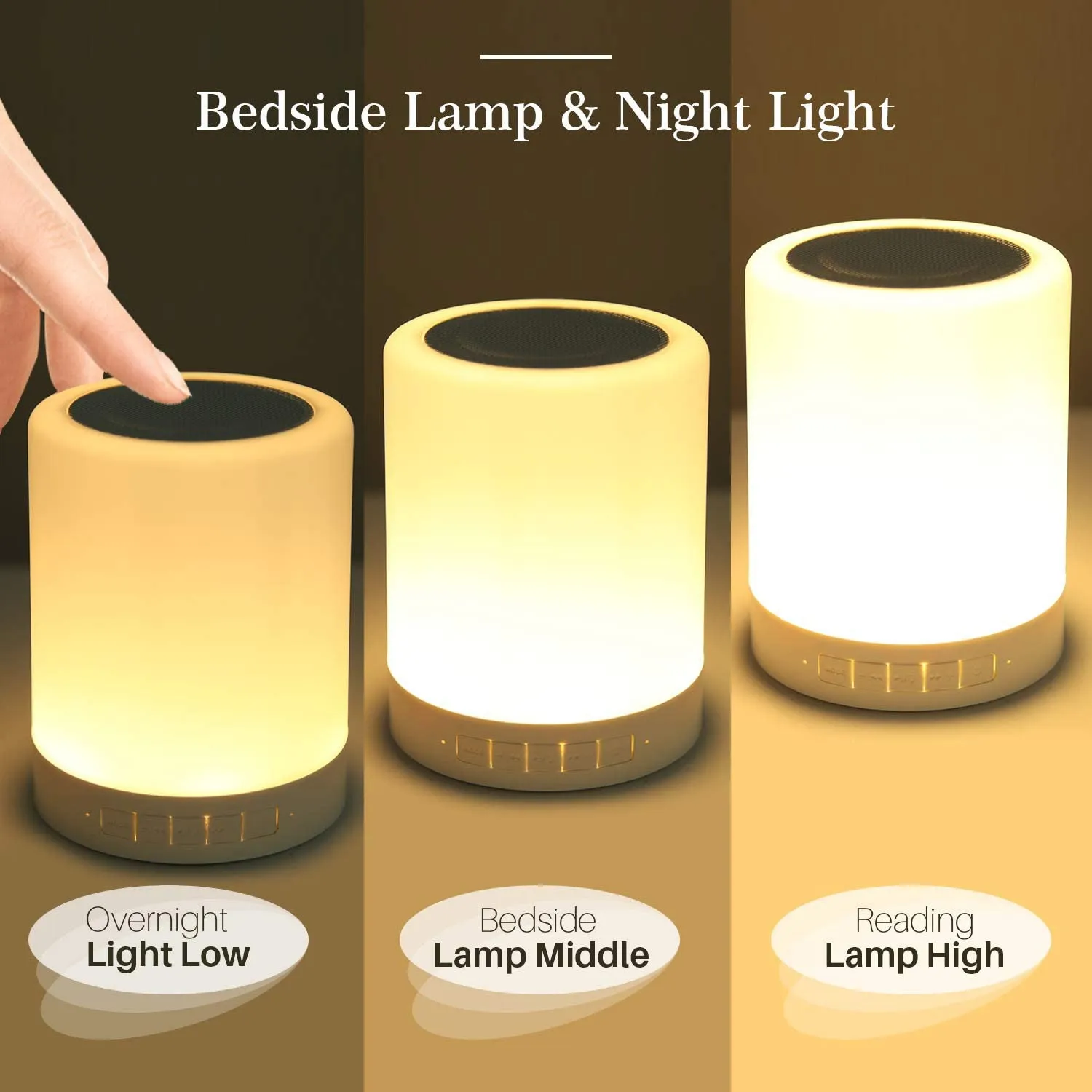 6249 Wireless Night Light LED Touch Lamp Speaker blootuth speaker