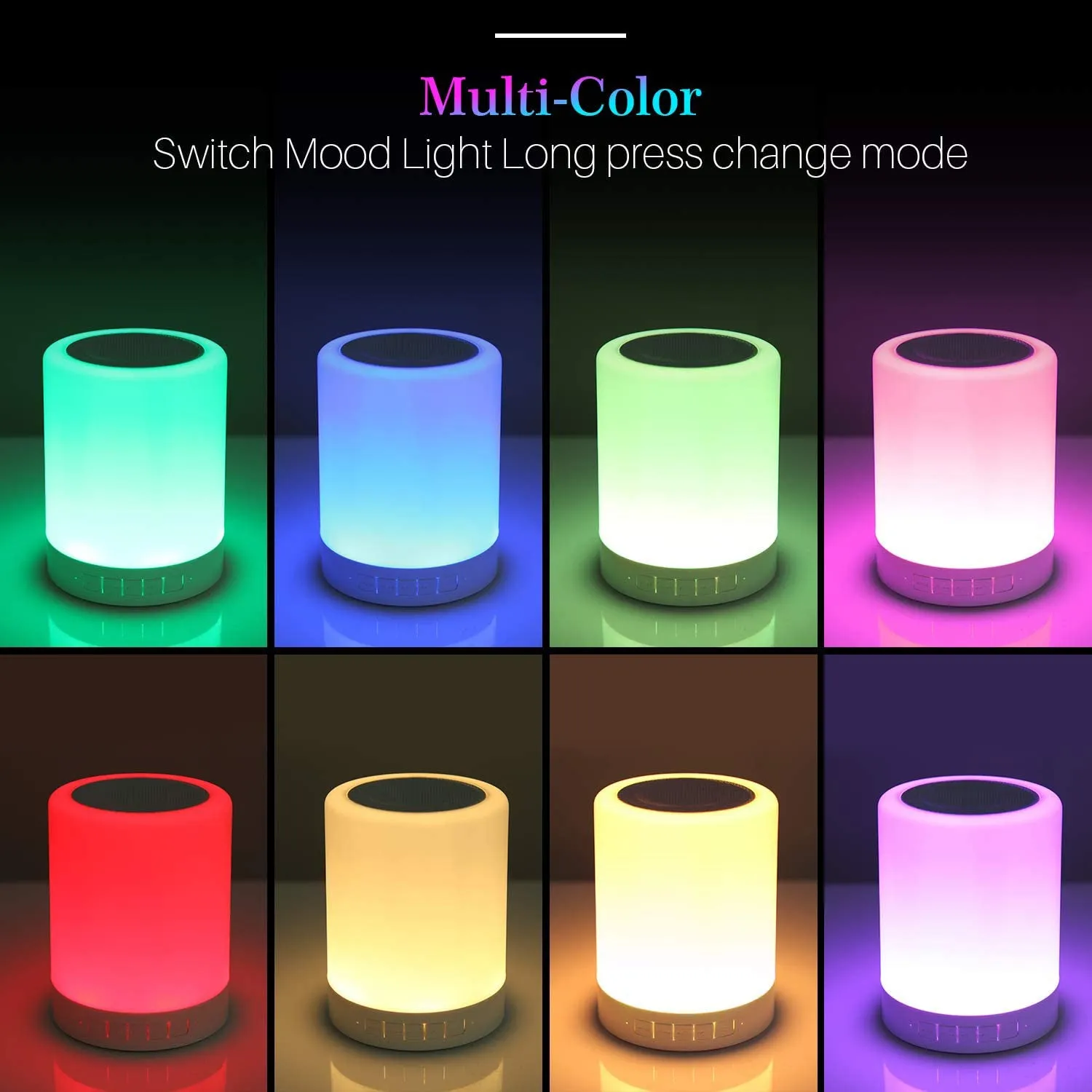 6249 Wireless Night Light LED Touch Lamp Speaker blootuth speaker