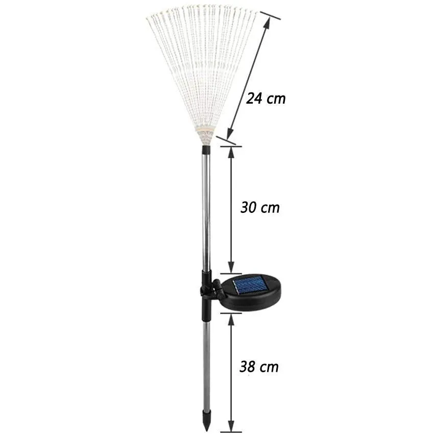 90 LED Starburst Solar Lights Multiple Colours