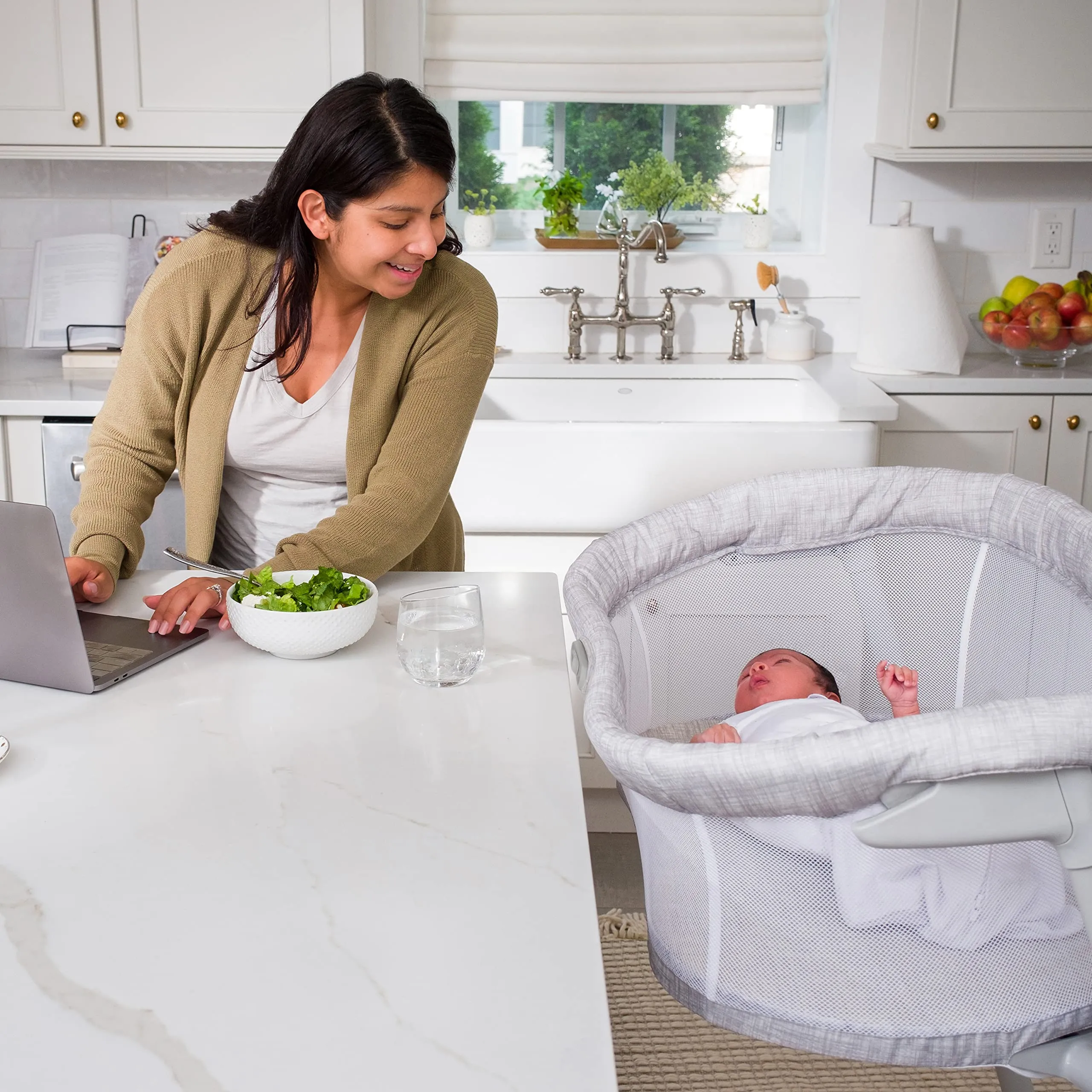 Adjustable Portable Travel Co Sleeping Crib.
