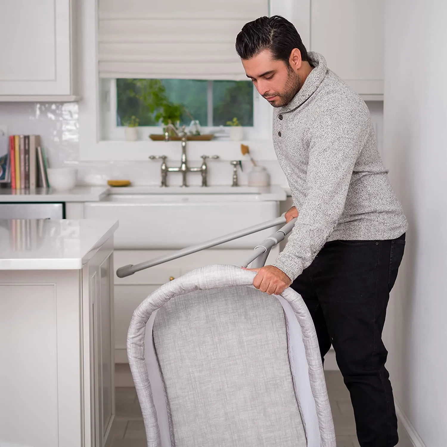 Adjustable Portable Travel Co Sleeping Crib.