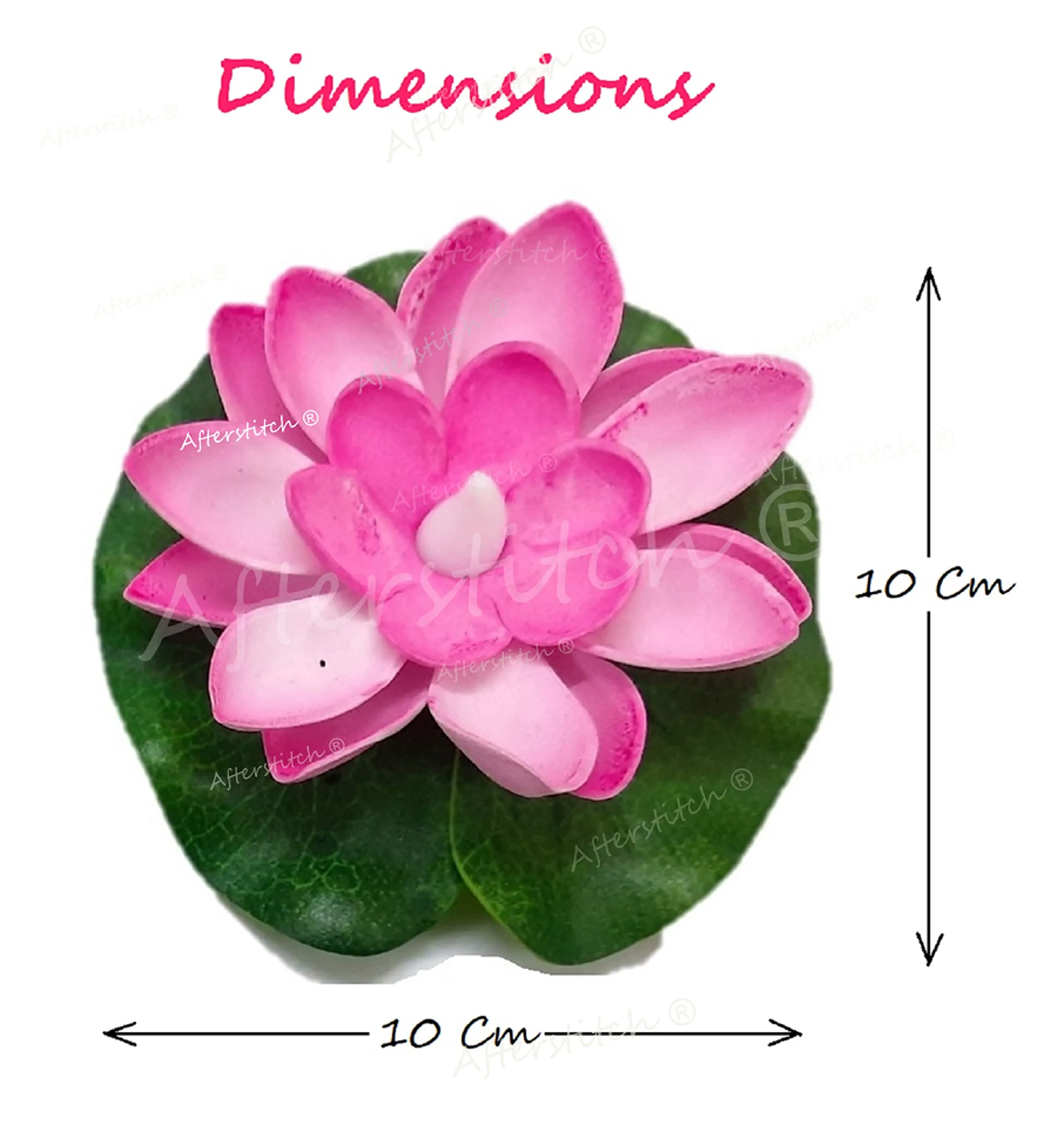 AFTERSTITCH Set of 6 Floating Lotus Flower Candles for Decoration in Bowl Diya for Home Decoration (Batteries Included, water Sensor)