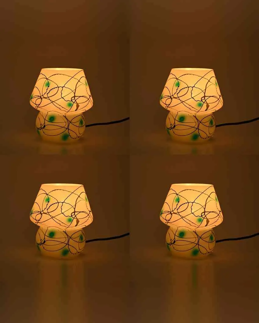 Alhelí Decorative Lighting Glass & Metal Table Lamp | 5 x 7 inches
