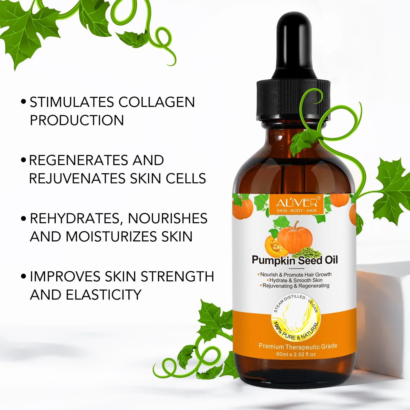 ALIVER Pumpkin Seed Oil 2 Packs