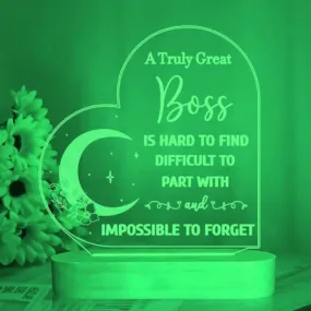 apnaphoto Gifts for Boss, Boss Lady Gift for Women, Chaos Coordinator Gifts from Daughter, 3D Lamp LED Night Light for Mum Birthday Present (boss)