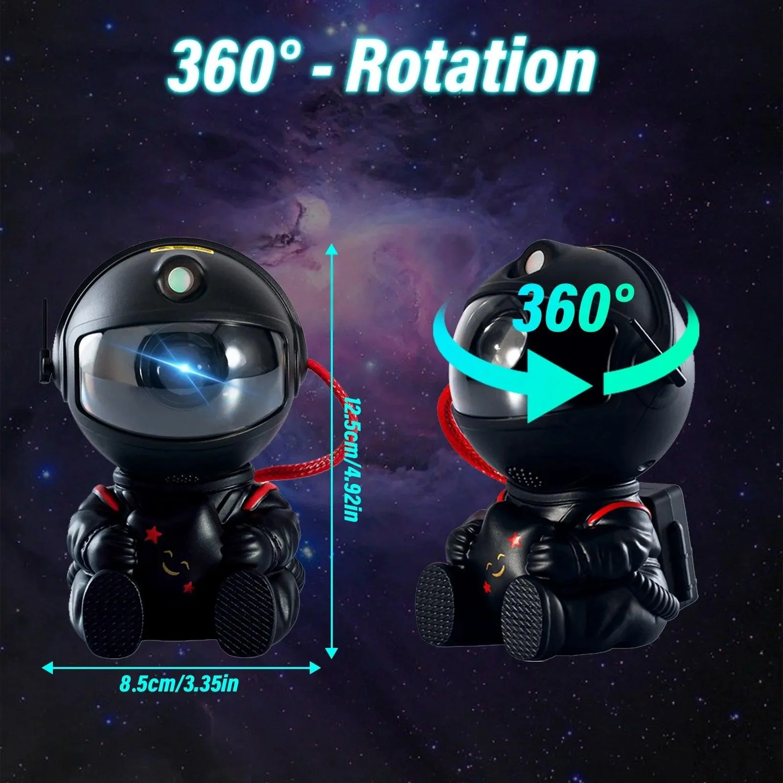 Astronaut Galaxy Star Projector Starry Night Light