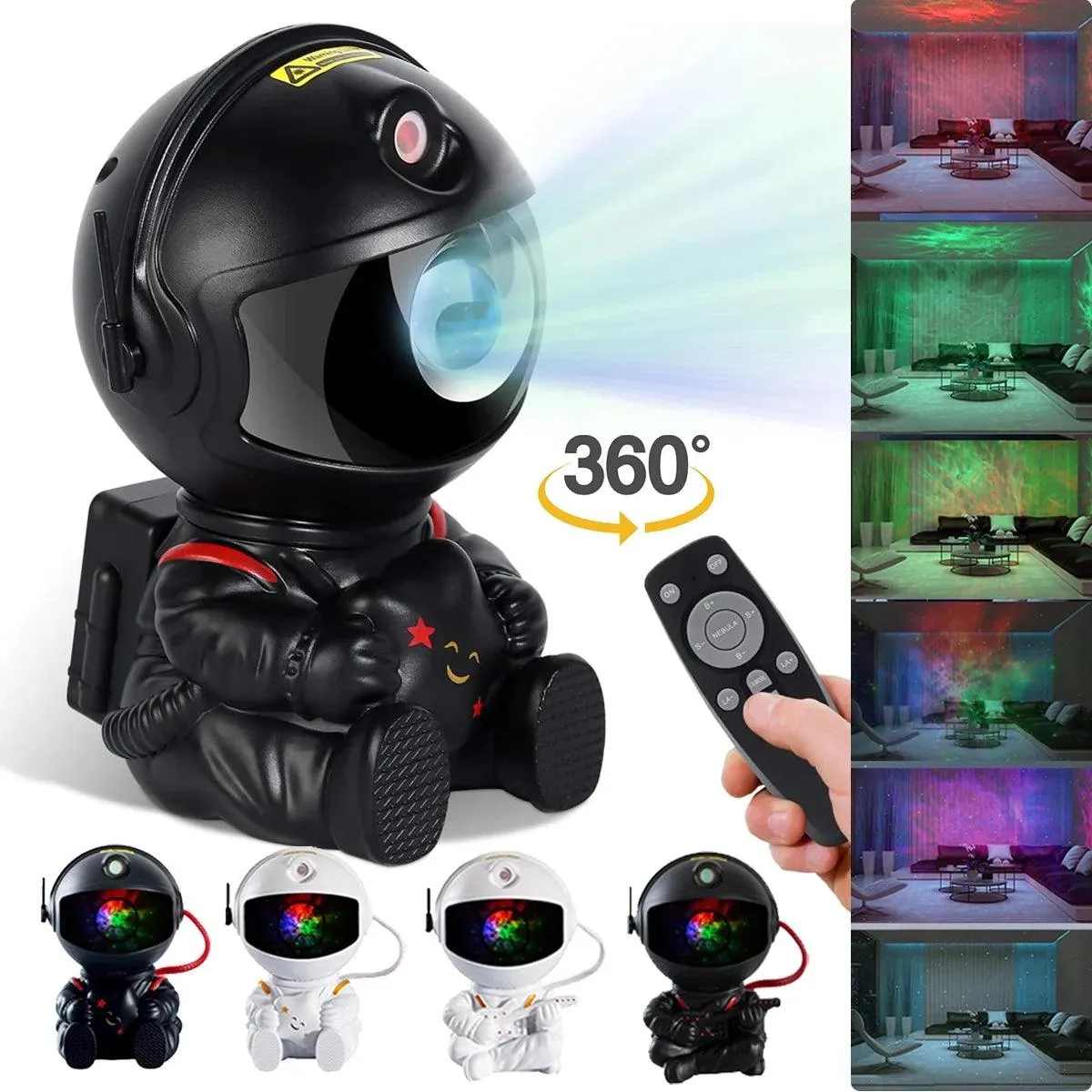 Astronaut Galaxy Star Projector Starry Night Light