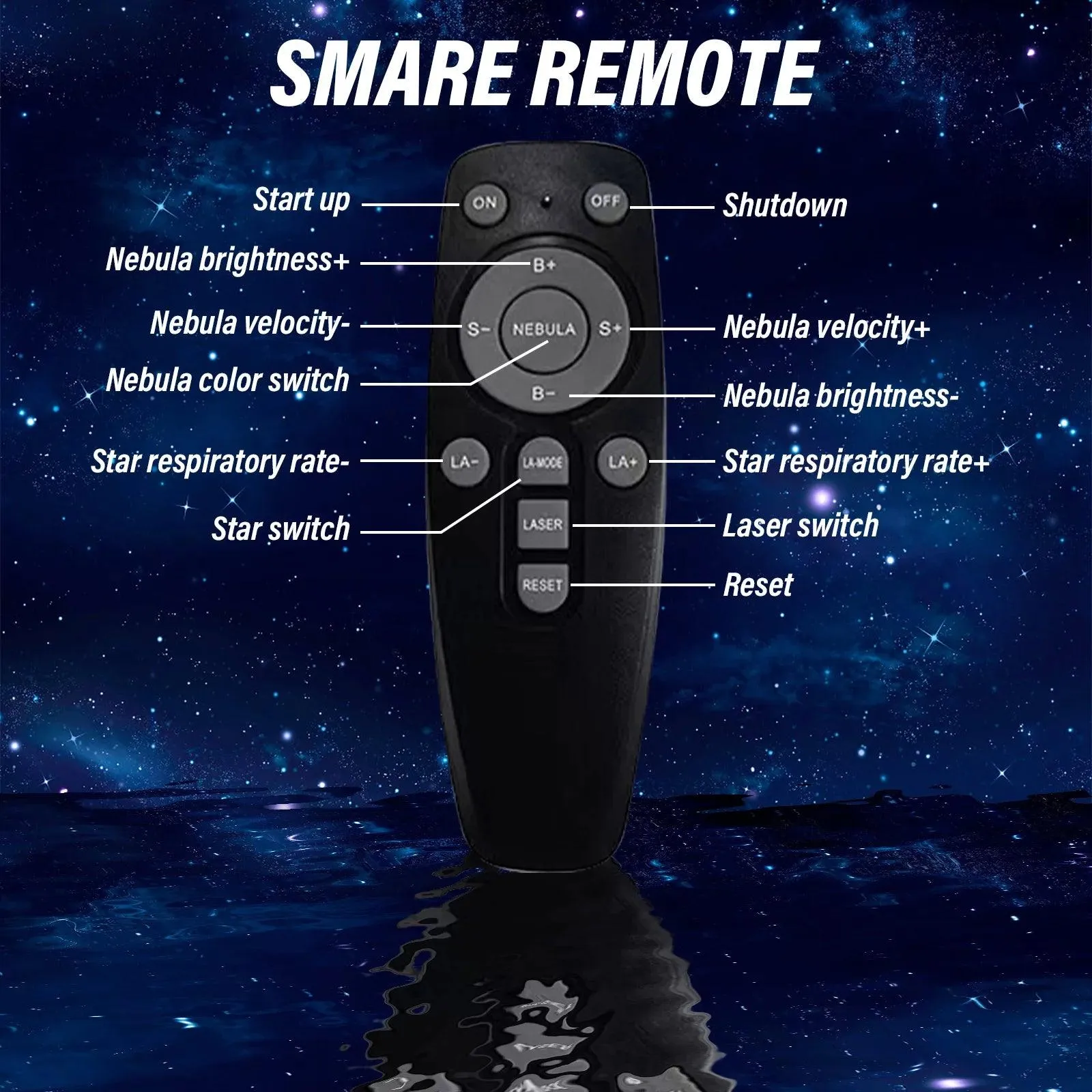 Astronaut Galaxy Star Projector Starry Night Light