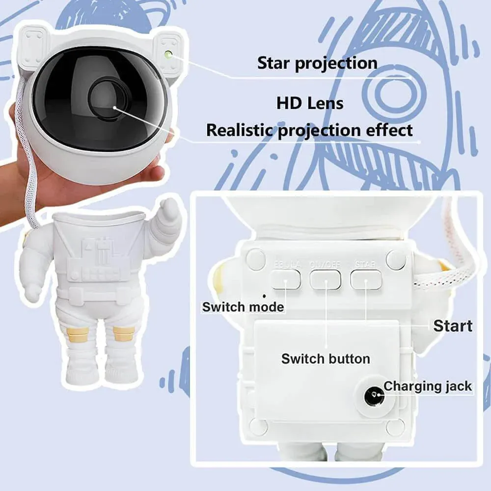 Astronaut Nebula Projector Galaxy Lamp