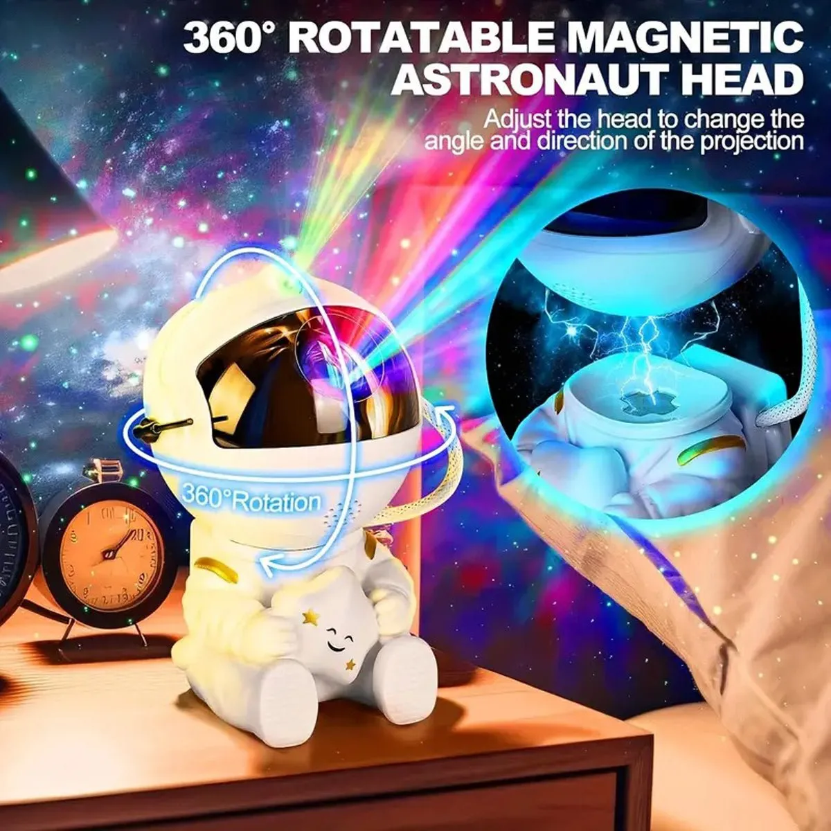 Astronaut Projector Galaxy Starry Night Light Nebula Sky Star Projector LED Remote
