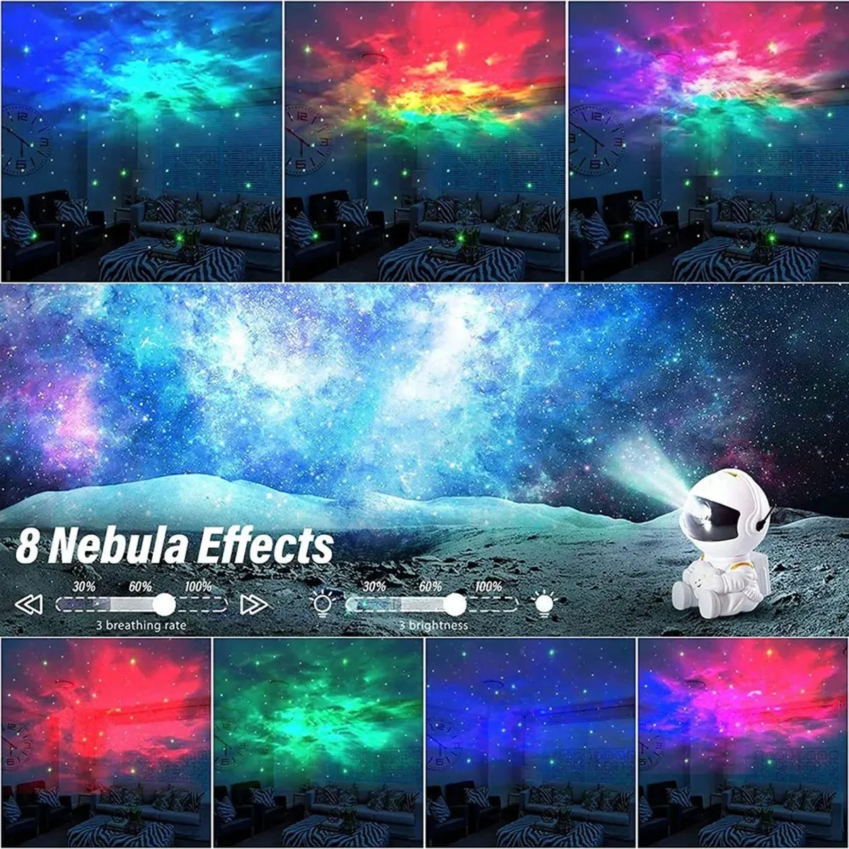 Astronaut Projector Galaxy Starry Night Light Nebula Sky Star Projector LED Remote