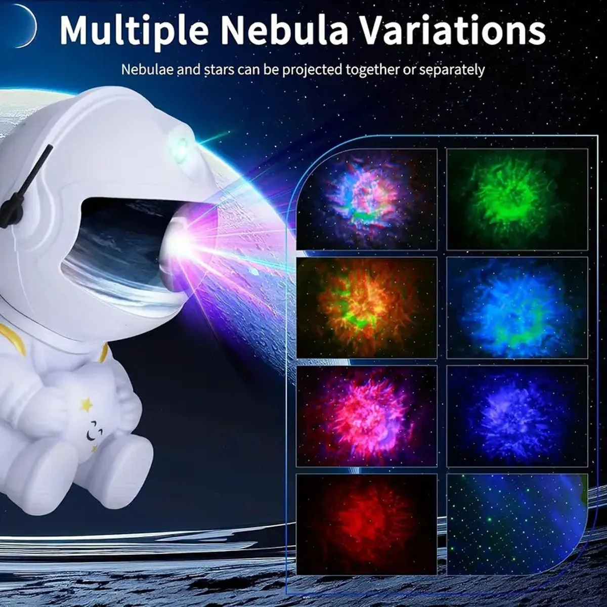 Astronaut Projector Galaxy Starry Night Light Nebula Sky Star Projector LED Remote