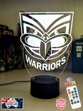 AUCKLAND WARRIORS Rugby League Football Club 3D LED Night Light