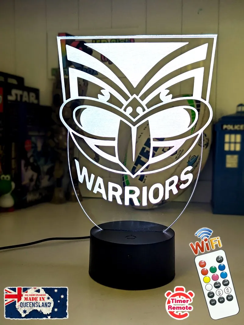 AUCKLAND WARRIORS Rugby League Football Club 3D LED Night Light