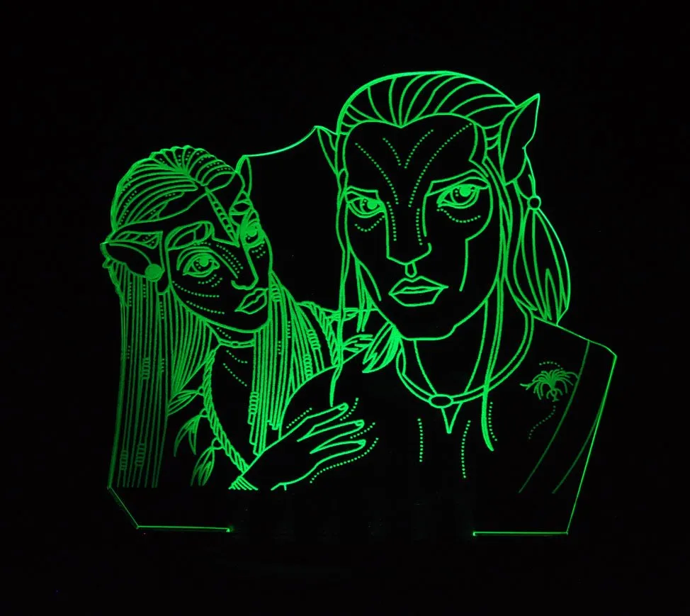 Avatar Personalised Name Light 3D LED Night Light Lamp