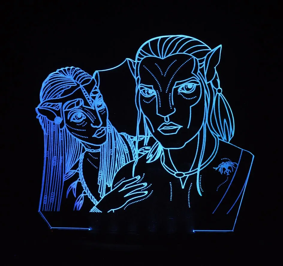Avatar Personalised Name Light 3D LED Night Light Lamp