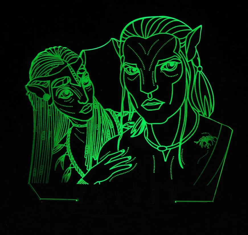 Avatar Personalised Name Light 3D LED Night Light Lamp