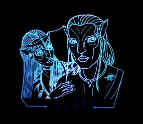 Avatar Personalised Name Light 3D LED Night Light Lamp