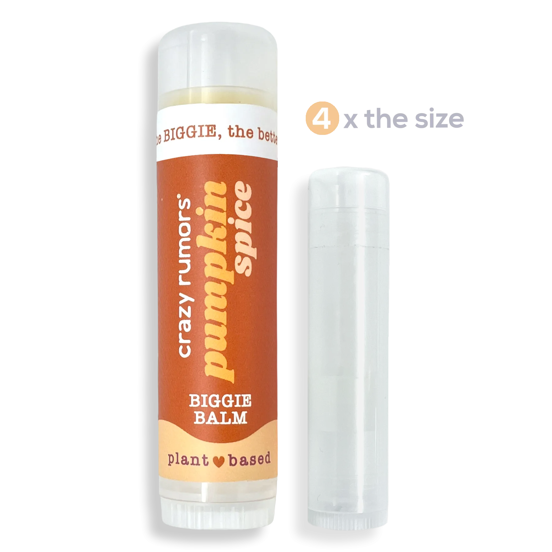 BIGGIE Balm Pumpkin Spice Oversized Chapstick - 100% Vegan
