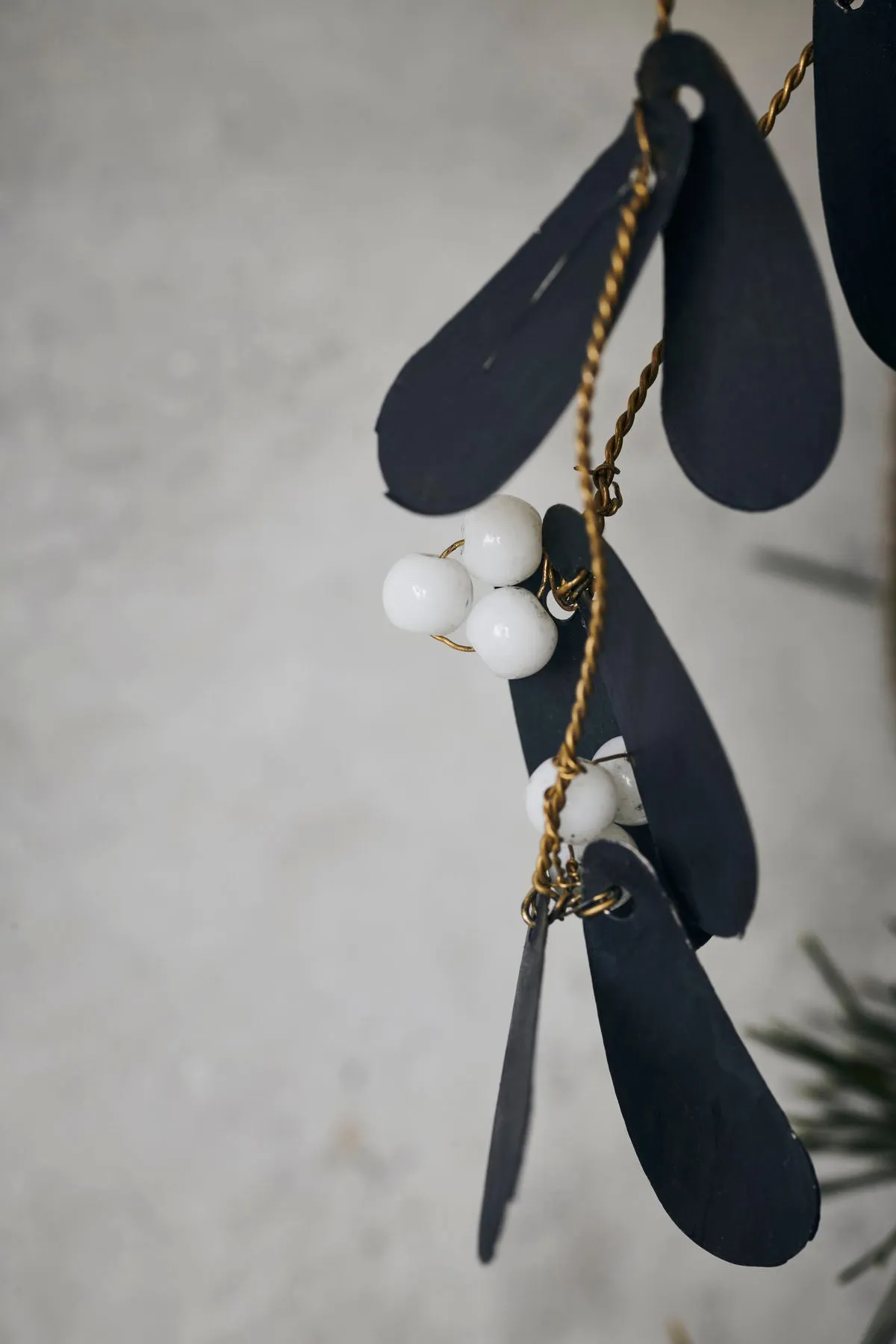 Black Mistletoe Decoration | Metal & Wire | by House Doctor