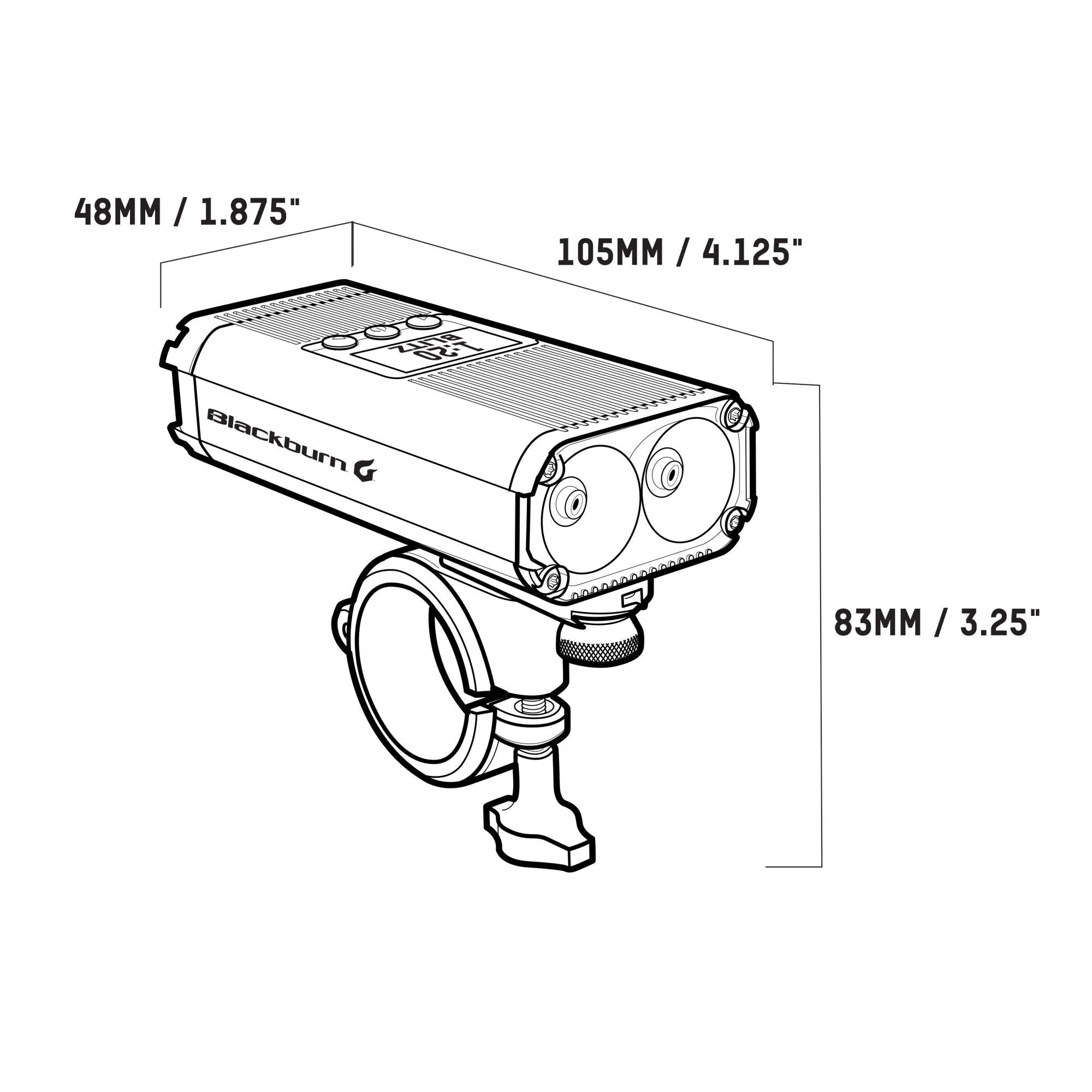 Blackburn Countdown 1600 Front Bike Light