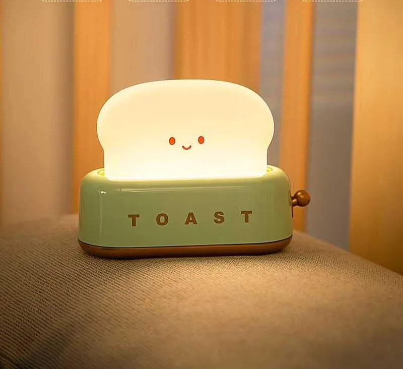Bread Toast Cartoon LED Night Light
