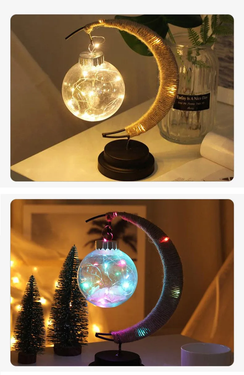 Bulk Moon Lamp LED Night Light Metal Ball Light Tabletop Decoration Wholesale