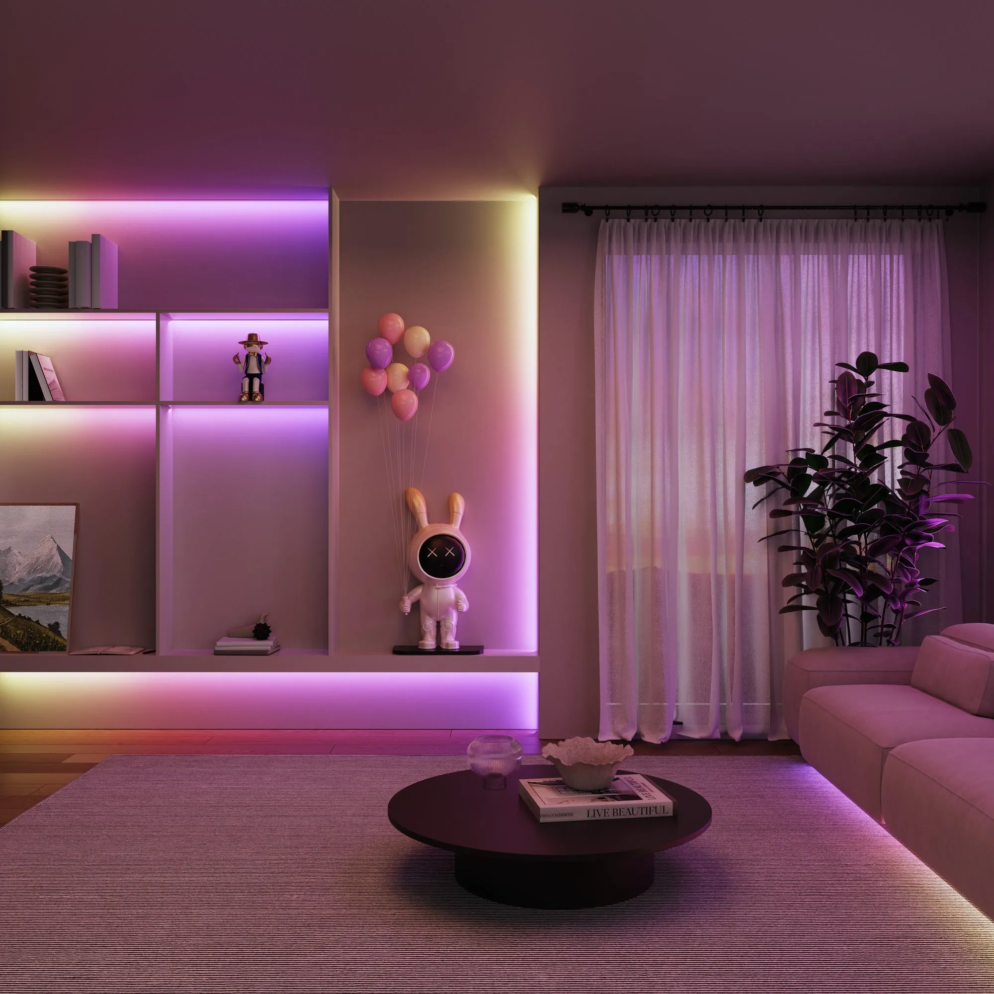 Calex Smart LED Strip - 10m - RGBIC   Warm White