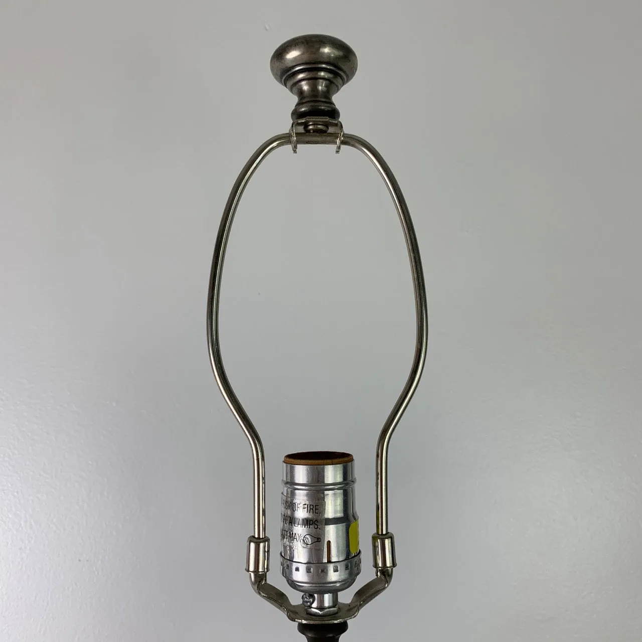 Chapman Manufacturing Co. Pewter Lamp with Custom Shade
