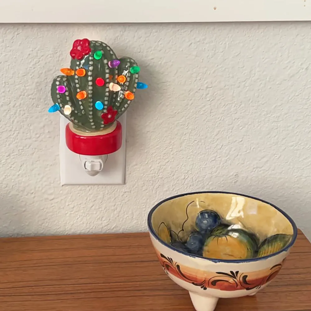 Christmas Cactus Night Light