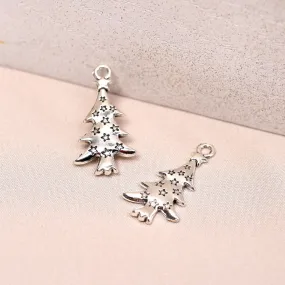 Christmas Tree Metal Charms (6pcs) (MLB-010)