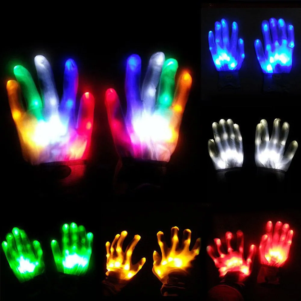 Colorful LED Party Gloves