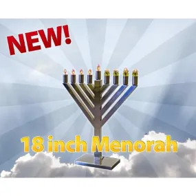 Convertible 18" LED And/Or Display Menorah
