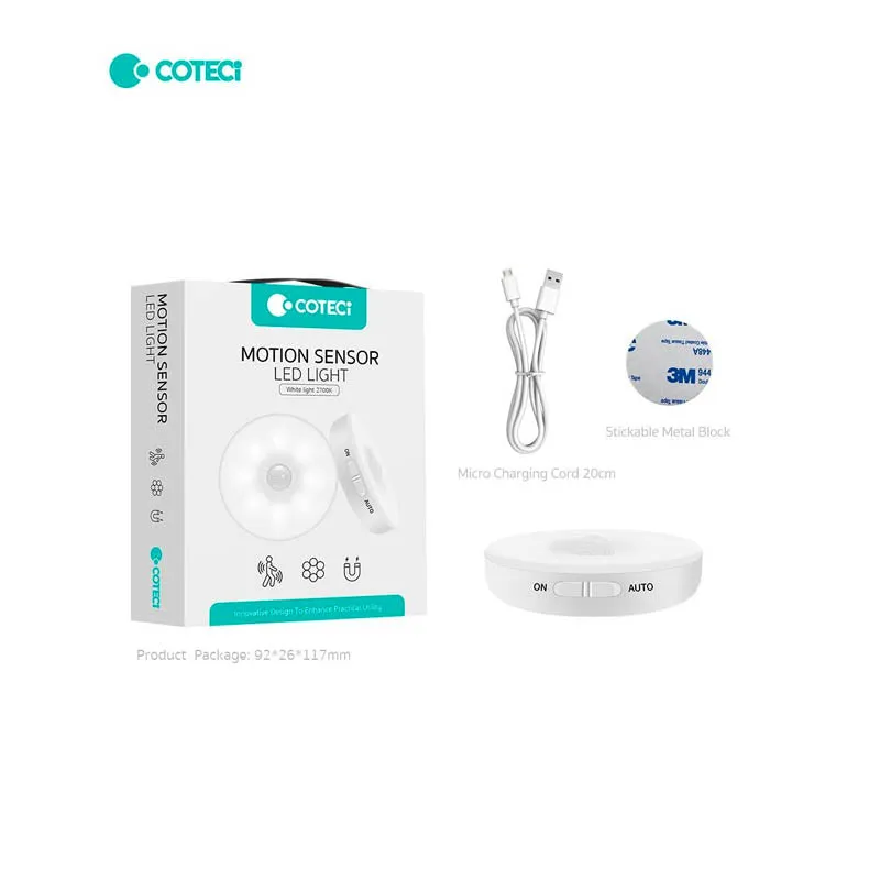 COTECi Round-Reading Night Light (White)
